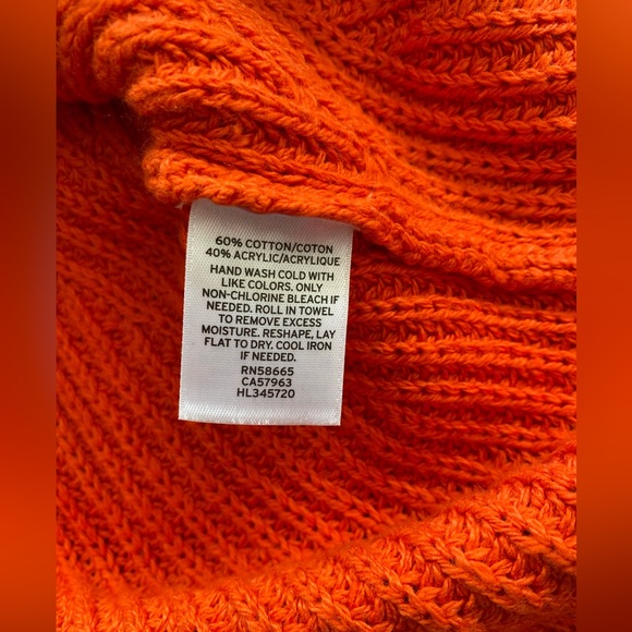 Trouve Purple & Orange Knit sweater womens sz Small - Picture 7 of 10